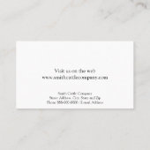 牛酪農業者の名刺 名刺 (裏面)