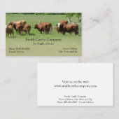 牛酪農業者の名刺 名刺 (正面/裏面)