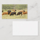 牛酪農業者の名刺 名刺 (正面/裏面)