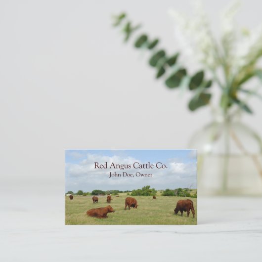 牛酪農業者の名刺 名刺 (スタンド正面)