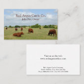 牛酪農業者の名刺 名刺 (正面/裏面)