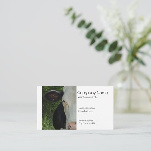 牛酪農業者の名刺 名刺 (スタンド正面)