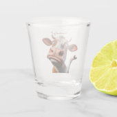 牛間抜けは「マジで？」 おもしろい引用文デザイン ショットグラス (裏面)