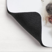 牛革の骨を噛む犬 マウスパッド (コーナー)