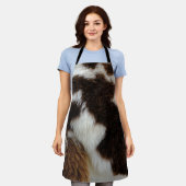 牛革エプロン エプロン (着用した状態)