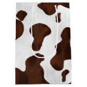 牛革フェイク染め模様 ミディアムペーパーバッグ (裏面)