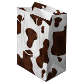 牛革フェイク染め模様 ミディアムペーパーバッグ (裏面アングル)