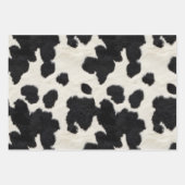 牛革白黒フェイク牛毛 ラッピングペーパーシート (正面2)