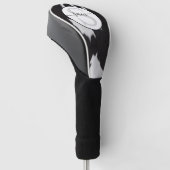 牛革白黒モノグラムゴルフヘッドカバー ゴルフヘッドカバー (アングル)