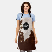 牛革 エプロン (着用した状態)