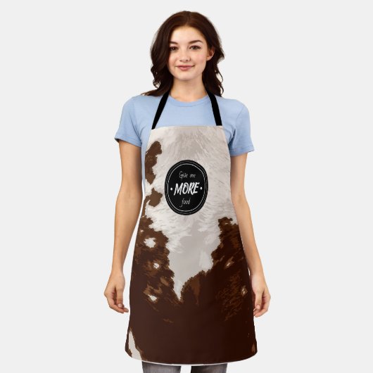 牛革 エプロン (着用した状態)