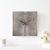 牛革 スクエア壁時計 (ホーム)