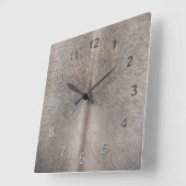 牛革 スクエア壁時計 (傾斜)