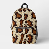 牛革 プリントバックパック (正面)