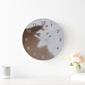 牛革 ラージ壁時計 (ホーム)