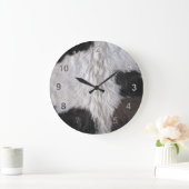 牛革 ラージ壁時計 (ホーム)