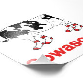 牛靴下のミルクカウソックス – Cowasocki Cow A Socky フォトプリント (角)