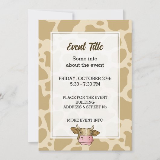 牛頭招待状 招待状 (正面)