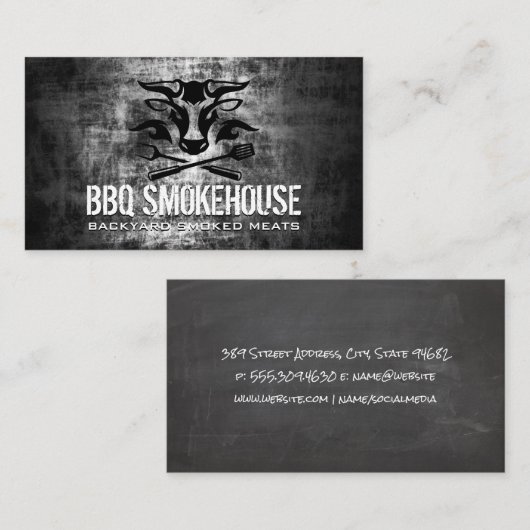 牛頭 | へら | BBQツール 名刺 (正面/裏面)