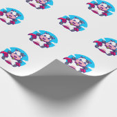 牛飛んでいる空ケおもしろいープ ラッピングペーパー (角)