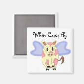 牛飛んでいる類 マグネット (正面/裏面)