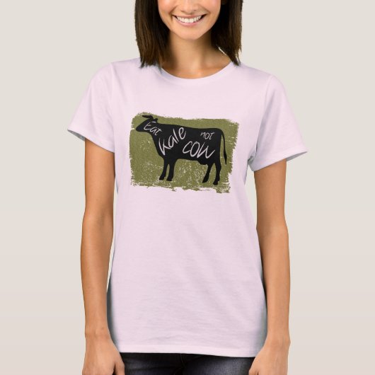 牛食べではなくケール Tシャツ (正面)