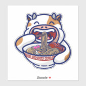 牛食べラーメン シール (シート)