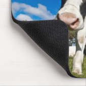 牛食べ物を与えの放牧地2 マウスパッド (コーナー)