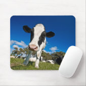 牛食べ物を与えの放牧地2 マウスパッド (マウス)