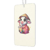 牛飲みバブルティー日本のキモノKimono _1 カーエアーフレッシュナー (左)