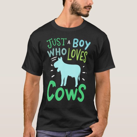 牛飼いさんと牛たち Tシャツ (正面)