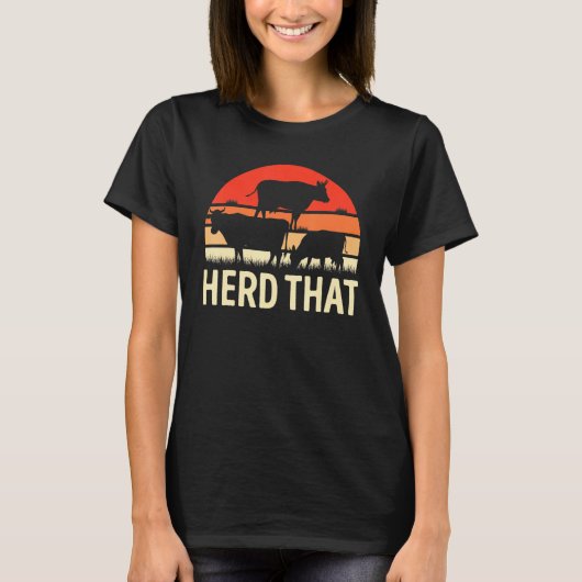 牛飼いさん牛を追え牛飼いさん Tシャツ (正面)
