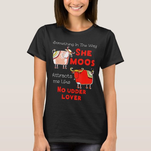 牛飼いの牛は他の乳房とは違うモー Tシャツ (正面)