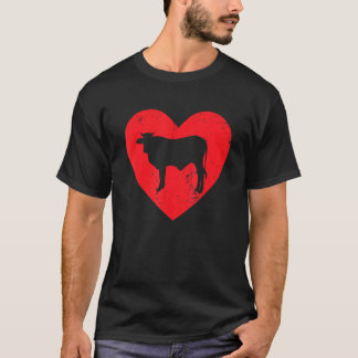 牛飼いの男性女性のためのバレンタインデーギフト Tシャツ