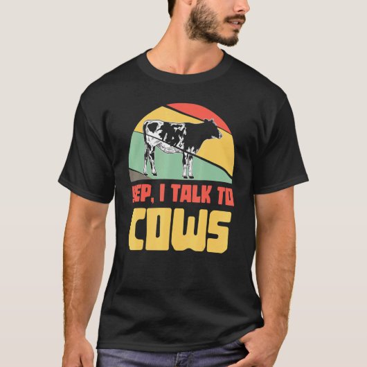 牛飼い牛肉農業楽しみ1 Tシャツ (正面)