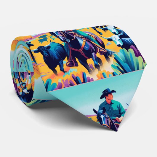 牛馬のカウボーイ ネクタイ (ロール)