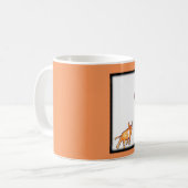 牛馬のマグをペンで書く漫画のチーム コーヒーマグカップ (正面左)