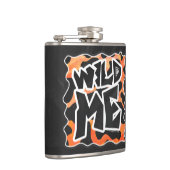 牛黒いおよびオレンジ野生私 フラスク (右)