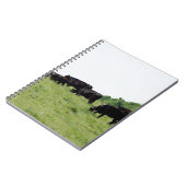 牛黒いアンガス ノートブック (左側)