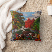 牛16インチX 16インチ装飾用クッション クッション (ブランケット)