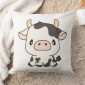 牛2 20x20 クッション (ブランケット)