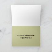 牛50th誕生日カード カード (内部)