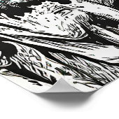 牛 – アートプリント ポスター (角)