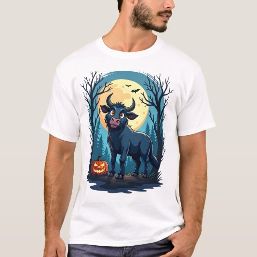 牛 ウェアウルフ変身 Tシャツ (正面)