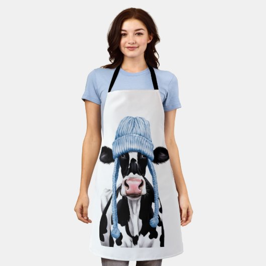 牛。 エプロン (着用した状態)