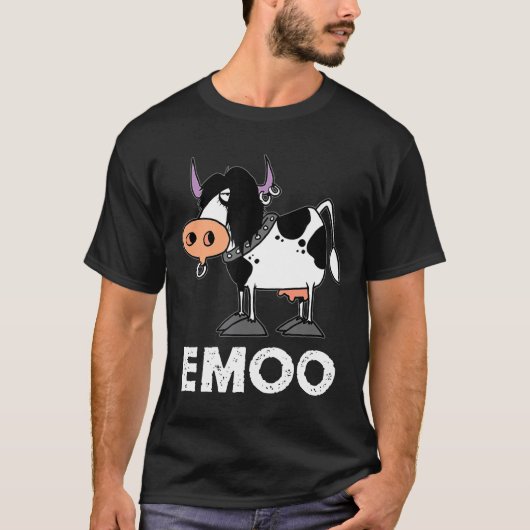牛 エモー 牛 エモ Tシャツ (正面)