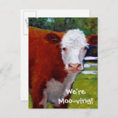 牛:カードを移動する 案内ポストカード (正面/裏面)