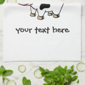 牛 キッチンタオル (折り畳み)