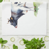 牛 キッチンタオル (折り畳み)