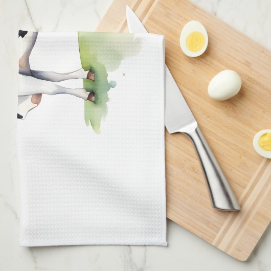 牛 キッチンタオル (四つ折り)